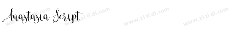 Anastasia Script字体转换